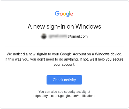 Google Warning